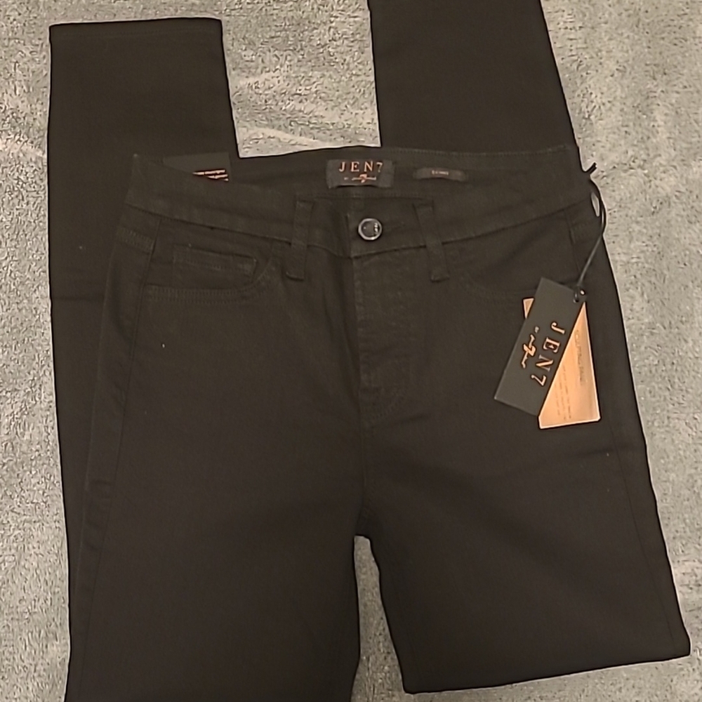 JEN 7 by 7 for all mankind Women's Black Skinny Jeans size 4